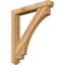 Ekena Millwork Imperial Arts and Crafts Rough Sawn Bracket w/ Offset Brace, Western Red Cedar, 6"W x 40"D x 44"H BKT0604X40X44IMP03RWR - alternate 1